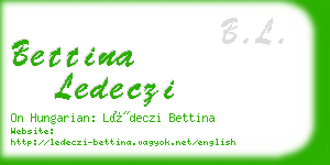 bettina ledeczi business card